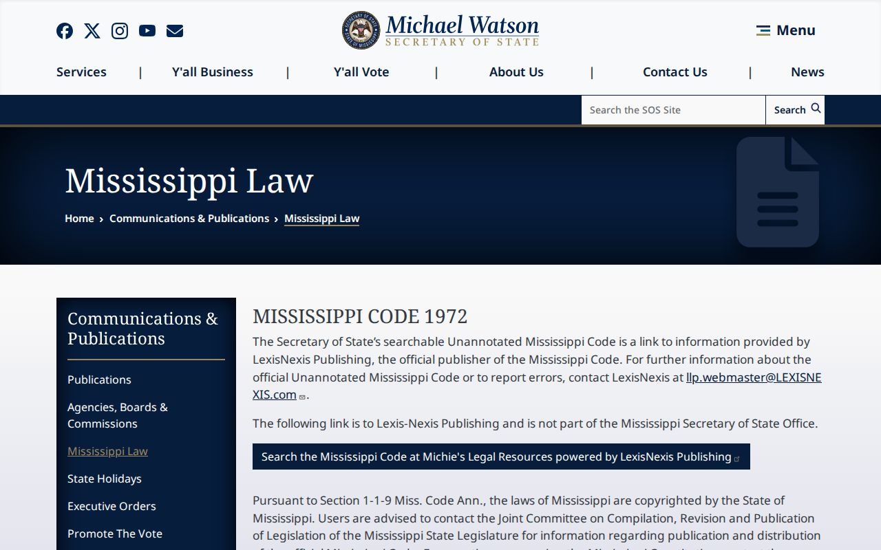 Issaquena County civil docket Mississippi law and public-record access source