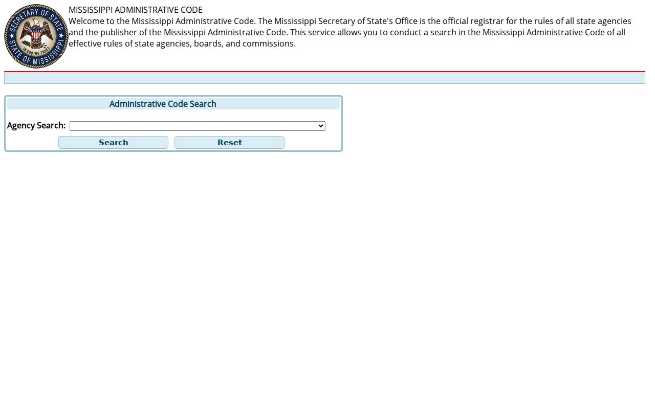 Issaquena County traffic court records Mississippi administrative-code search page